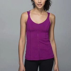Lululemon Athletica Purple Scoop-Neck Tank Size 6